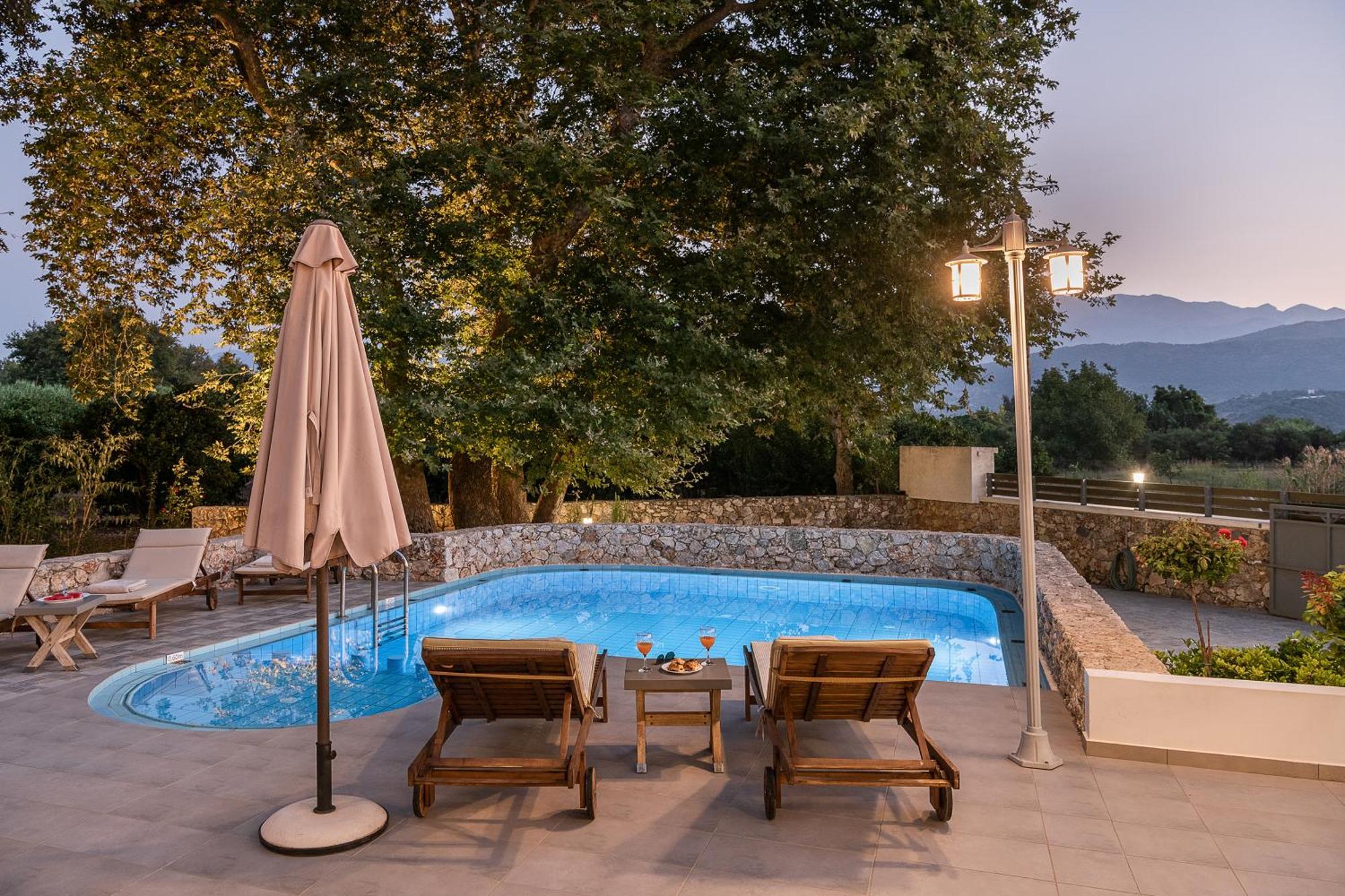 Villa Nature, Heated Pool Kalyves Esterno foto