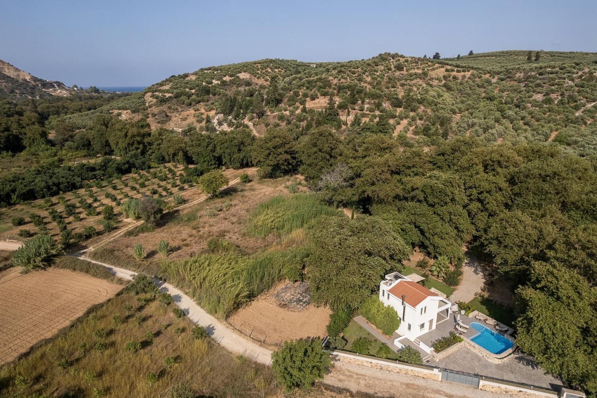 Villa Nature, Heated Pool Kalyves Esterno foto