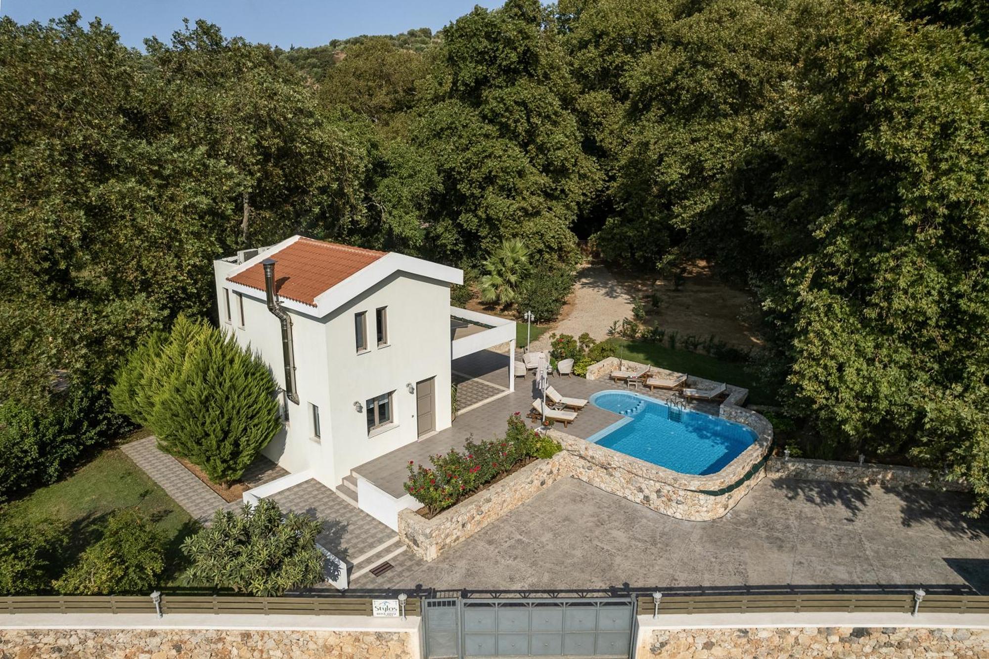 Villa Nature, Heated Pool Kalyves Esterno foto