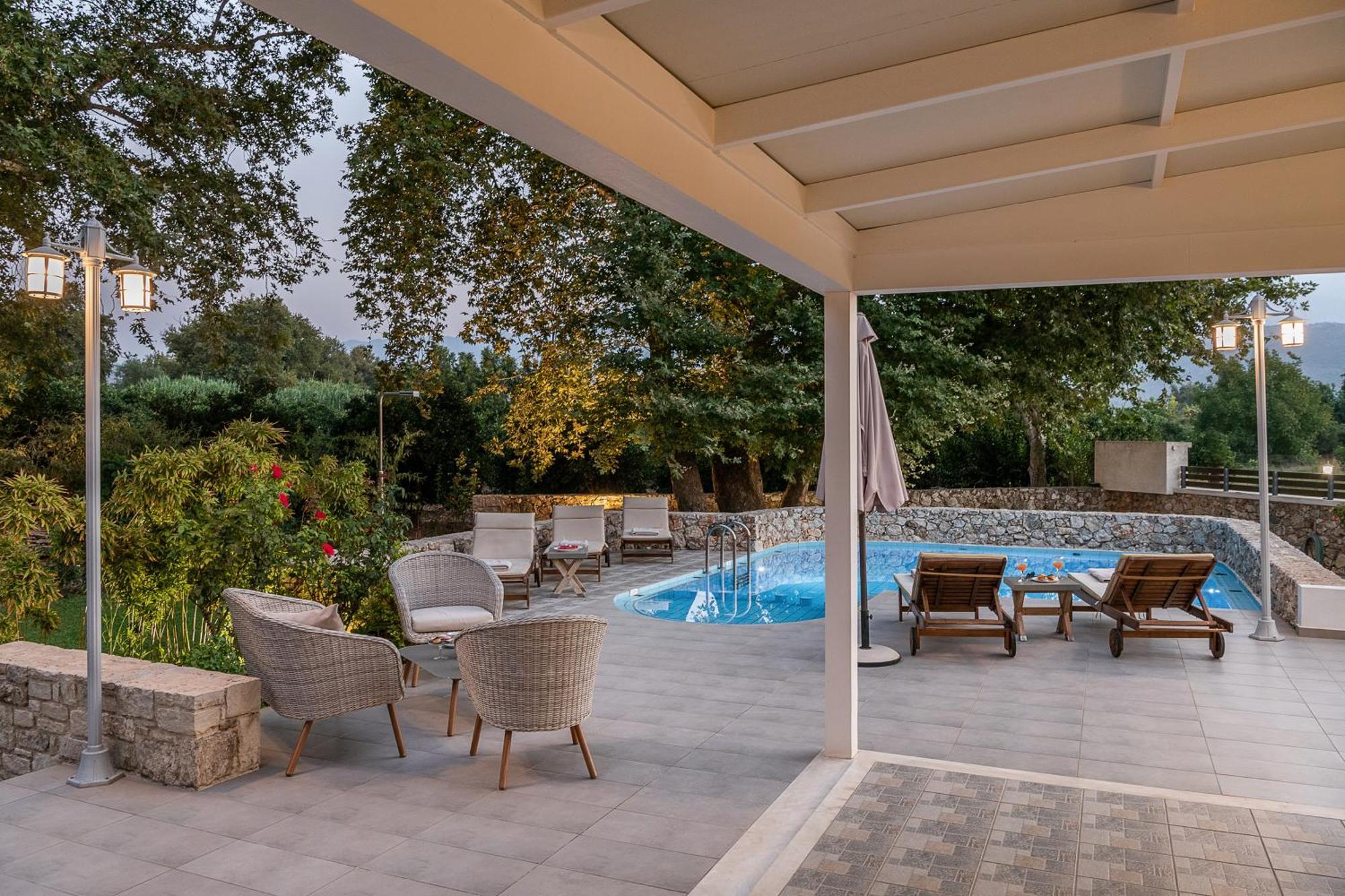Villa Nature, Heated Pool Kalyves Esterno foto