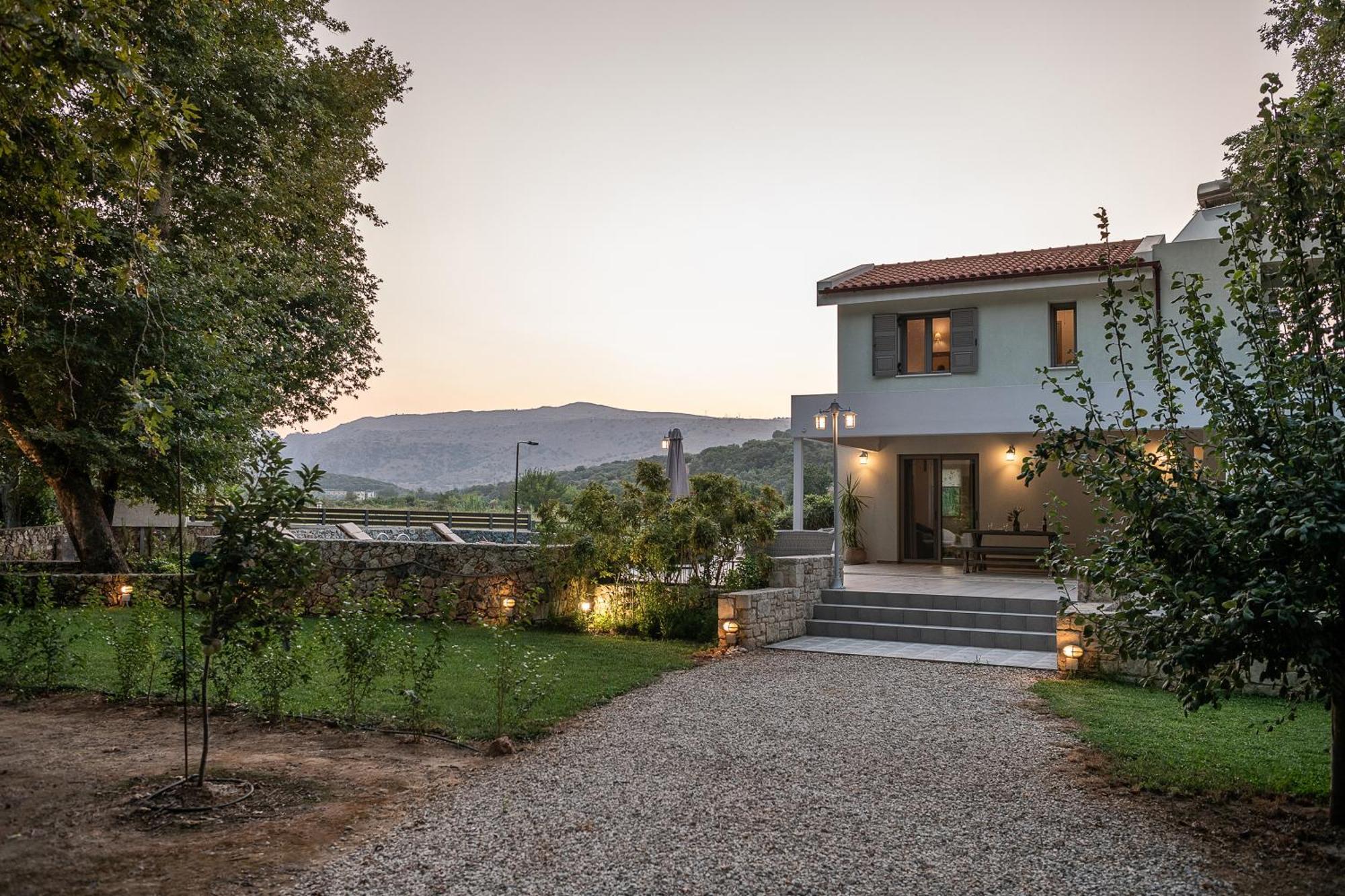 Villa Nature, Heated Pool Kalyves Esterno foto