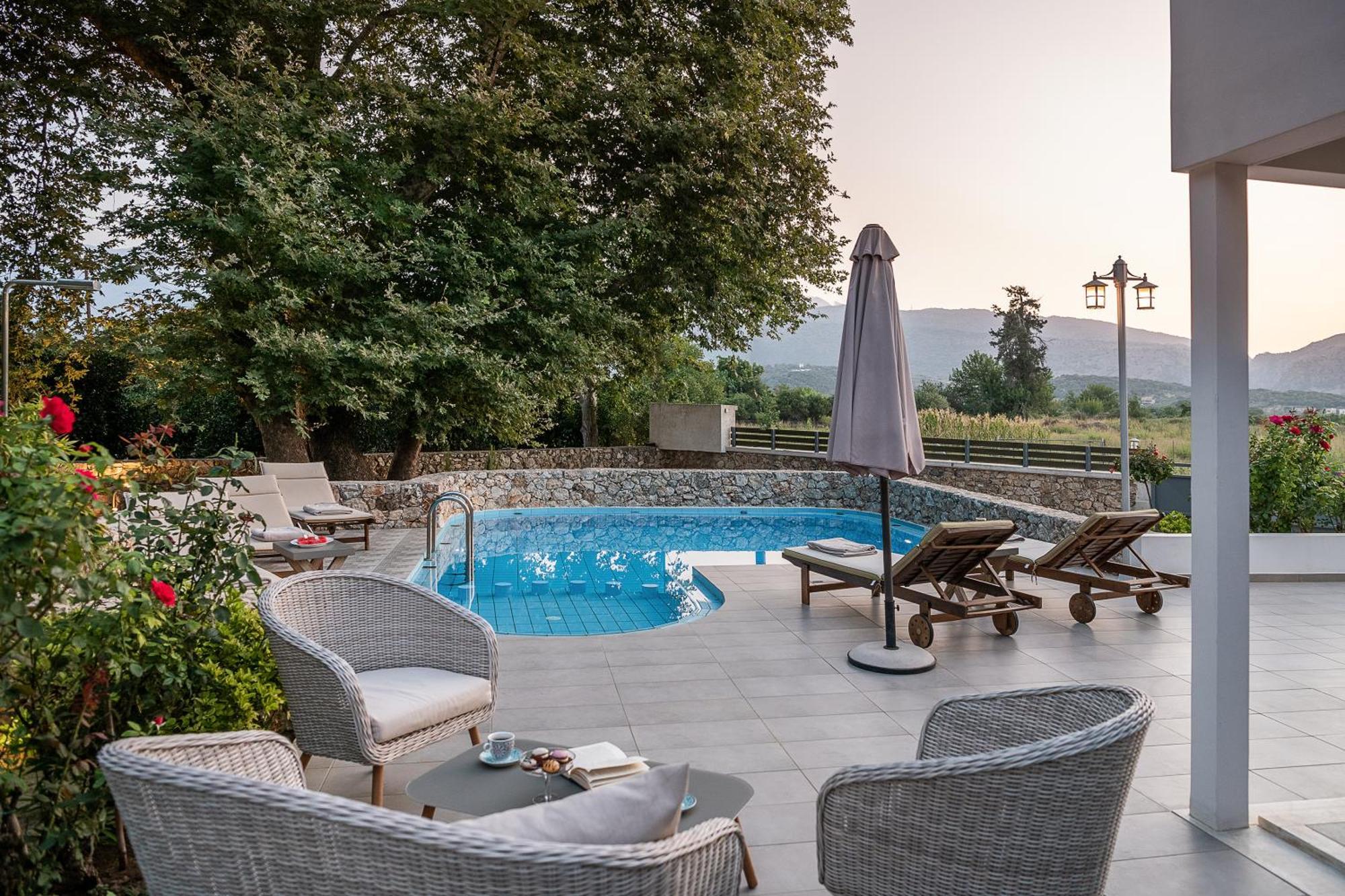 Villa Nature, Heated Pool Kalyves Esterno foto