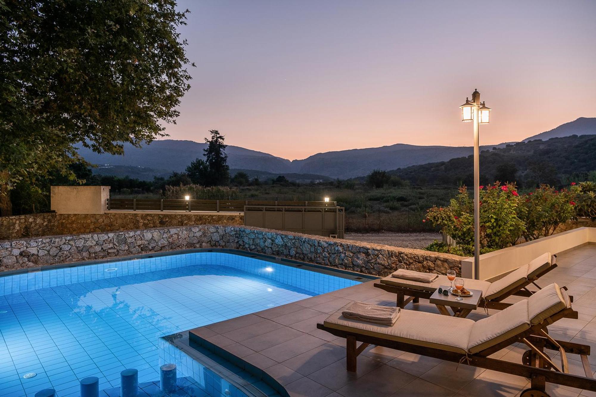 Villa Nature, Heated Pool Kalyves Esterno foto