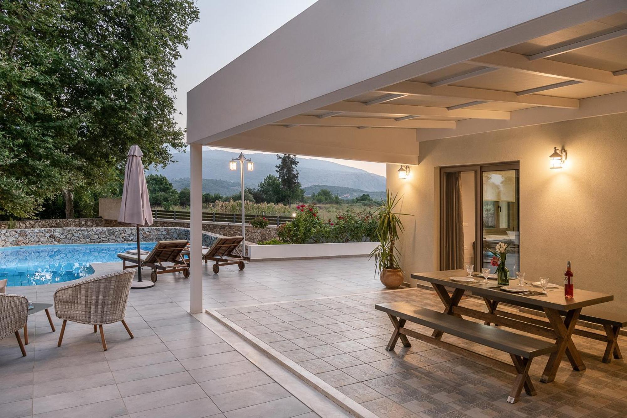 Villa Nature, Heated Pool Kalyves Esterno foto
