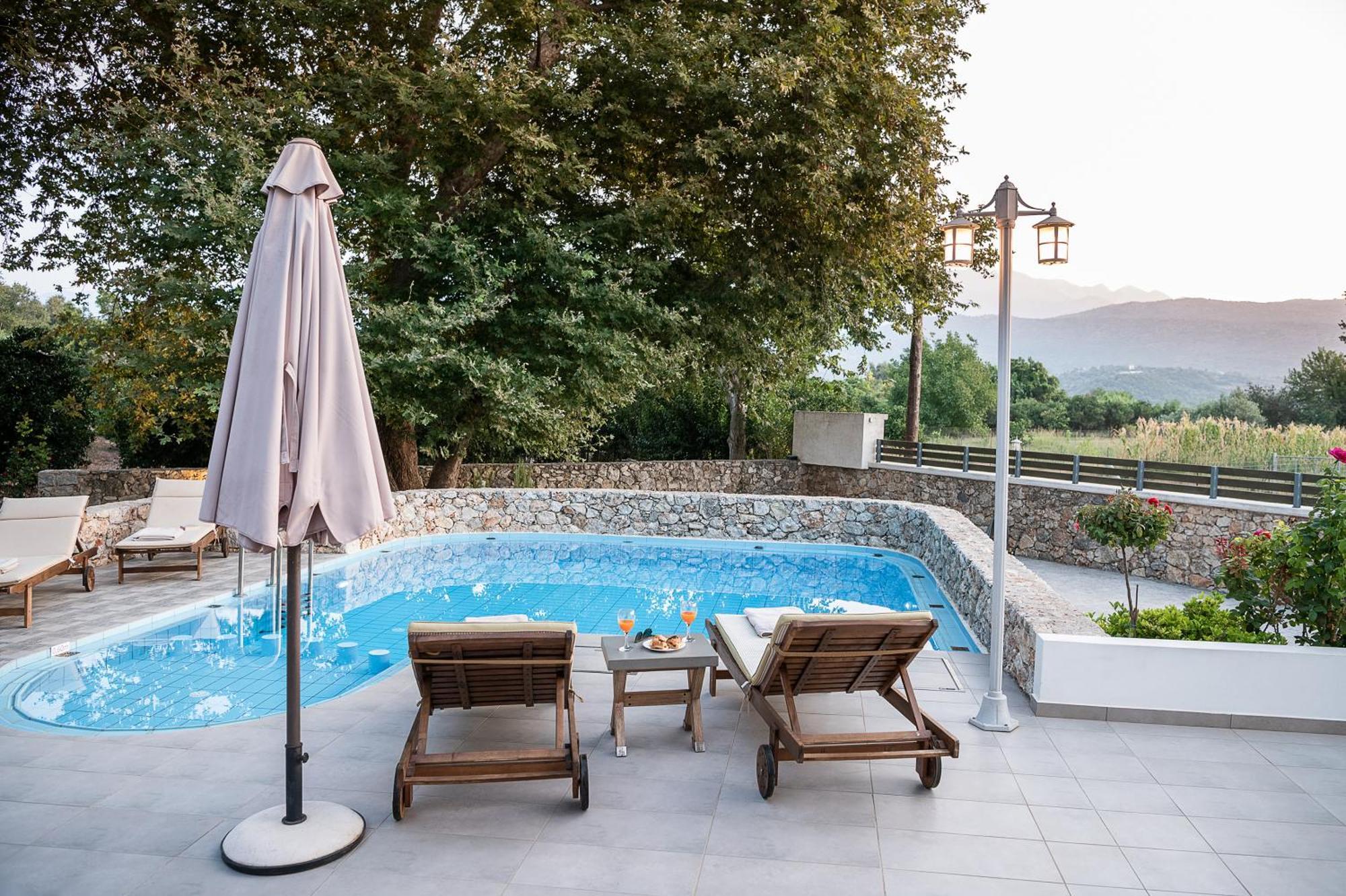 Villa Nature, Heated Pool Kalyves Esterno foto