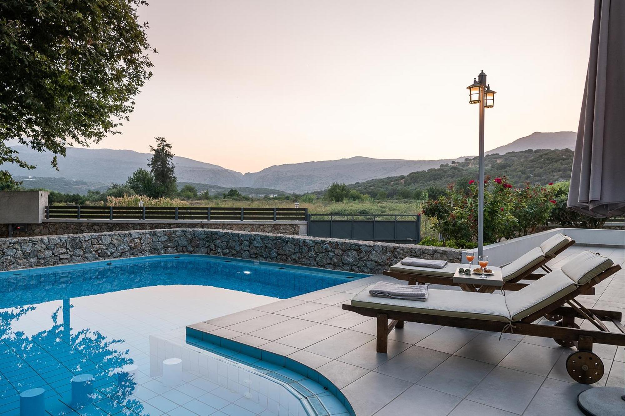 Villa Nature, Heated Pool Kalyves Esterno foto